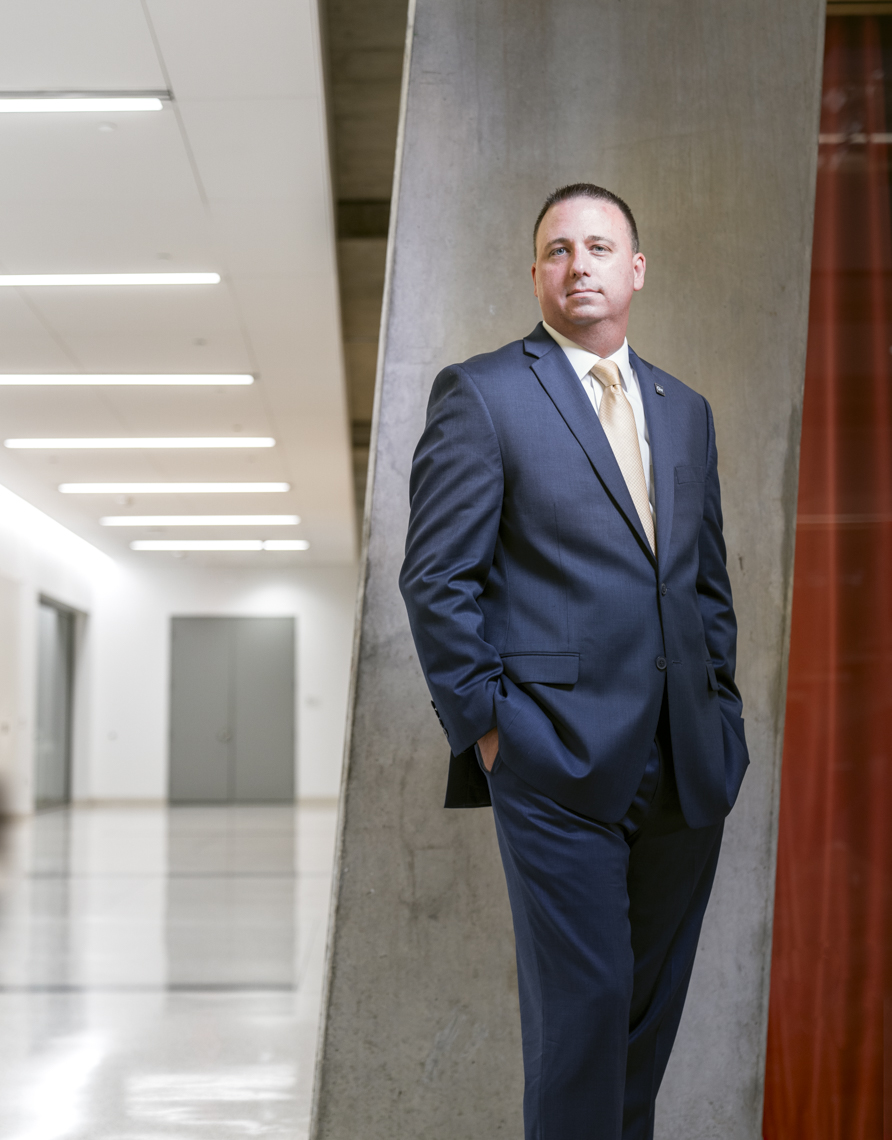 Portrait of a man in corporate setting by Washington DC photographer Ryan Donnell